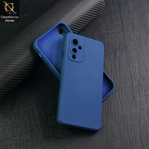 OnePlus 9 Cover - Blue - ONation Bold Series - HQ Liquid Silicone Elegant Colors Camera Protection Soft Case ( Fast Delivery ) (H)