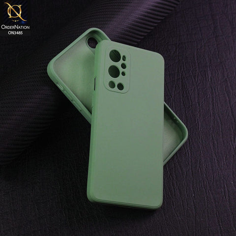 OnePlus 9 Pro Cover - Light Green - ONation Silica Gel Series - HQ Liquid Silicone Elegant Colors Camera Protection Soft Case