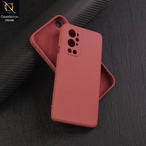 OnePlus 9 Pro Cover - Red - ONation Silica Gel Series - HQ Liquid Silicone Elegant Colors Camera Protection Soft Case