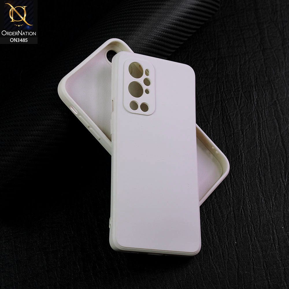 OnePlus 9 Pro Cover - Off-White (Not Pure White) - ONation Silica Gel Series - HQ Liquid Silicone Elegant Colors Camera Protection Soft Case
