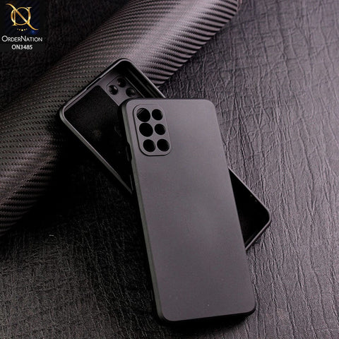 OnePlus 9R Cover - Black - ONation Silica Gel Series - HQ Liquid Silicone Elegant Colors Camera Protection Soft Case