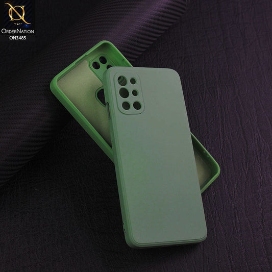 OnePlus 9R Cover - Light Green - ONation Silica Gel Series - HQ Liquid Silicone Elegant Colors Camera Protection Soft Case