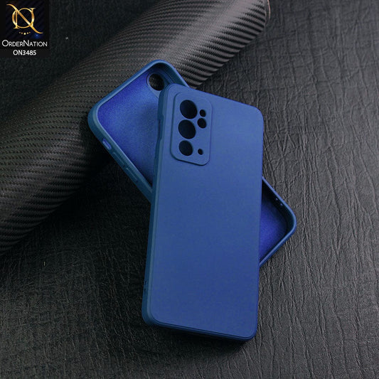 OnePlus 9RT 5G Cover - Blue - ONation Silica Gel Series - HQ Liquid Silicone Elegant Colors Camera Protection Soft Case
