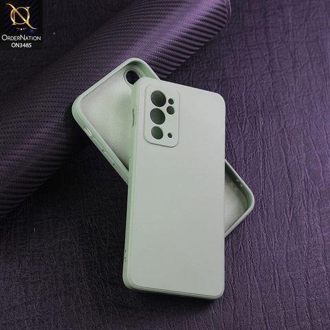 OnePlus 9RT 5G Cover - Light Green - ONation Silica Gel Series - HQ Liquid Silicone Elegant Colors Camera Protection Soft Case