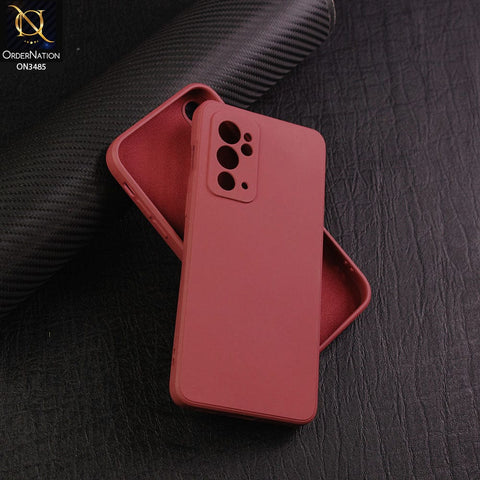 OnePlus 9RT 5G Cover - Red - ONation Silica Gel Series - HQ Liquid Silicone Elegant Colors Camera Protection Soft Case