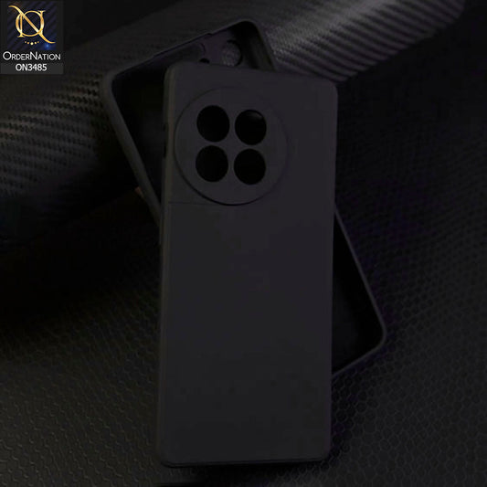 OnePlus Ace 2 Cover - Black - ONation Silica Gel Series - HQ Liquid Silicone Elegant Colors Camera Protection Soft Case