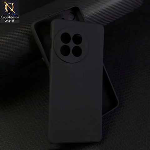 OnePlus Ace 2 Cover - Black - ONation Silica Gel Series - HQ Liquid Silicone Elegant Colors Camera Protection Soft Case