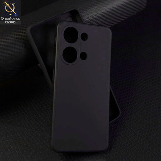 OnePlus Ace 2V Cover - Black - ONation Silica Gel Series - HQ Liquid Silicone Elegant Colors Camera Protection Soft Case