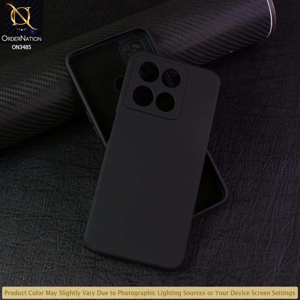 OnePlus Ace Racing Cover - Black - ONation Silica Gel Series - HQ Liquid Silicone Elegant Colors Camera Protection Soft Case
