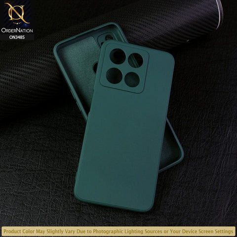 OnePlus Ace Racing Cover - Dark Green - ONation Silica Gel Series - HQ Liquid Silicone Elegant Colors Camera Protection Soft Case