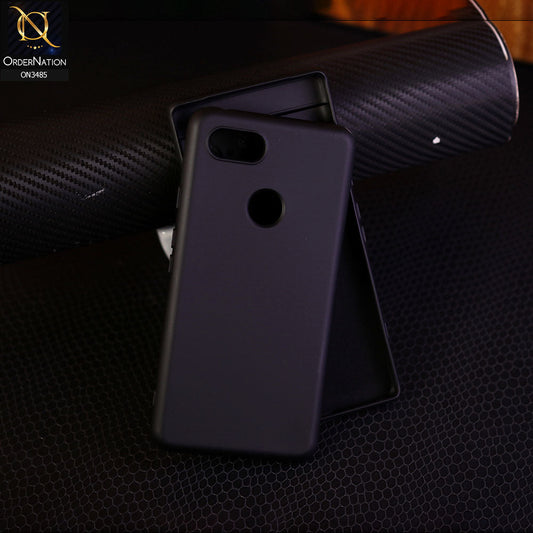 Google Pixel 3 XL - Black - ONation Silica Gel Series - HQ Liquid Silicone Elegant Colors Camera Protection Soft Case