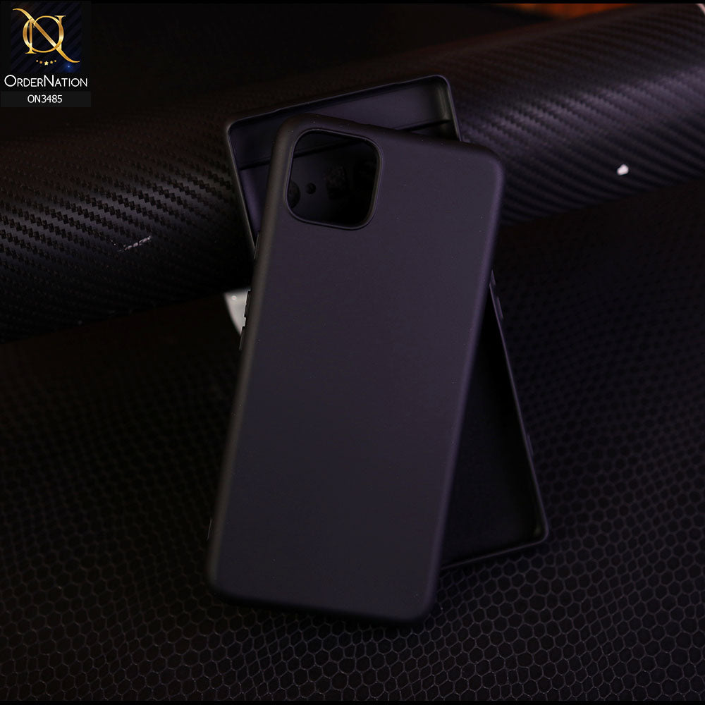 Google Pixel 4 XL - Black - ONation Silica Gel Series - HQ Liquid Silicone Elegant Colors Camera Protection Soft Case