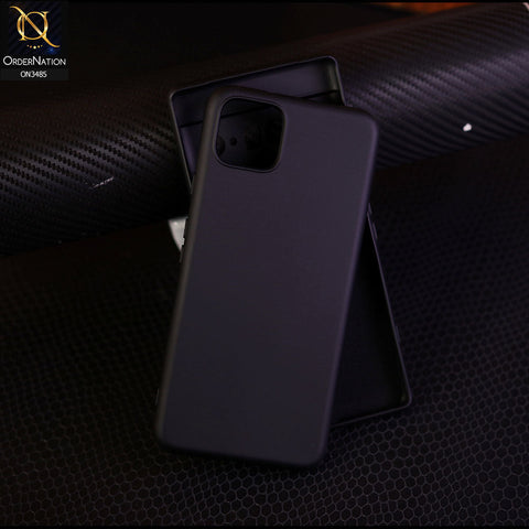 Google Pixel 4 XL - Black - ONation Silica Gel Series - HQ Liquid Silicone Elegant Colors Camera Protection Soft Case