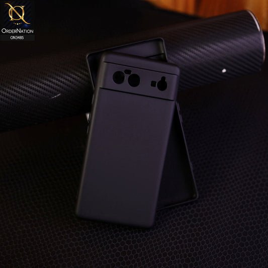 Google Pixel 6 - Black - ONation Silica Gel Series - HQ Liquid Silicone Elegant Colors Camera Protection Soft Case
