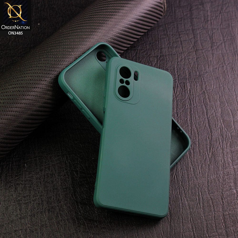 Xiaomi Mi 11X Pro Cover - Dark Green - ONation Silica Gel Series - HQ Liquid Silicone Elegant Colors Camera Protection Soft Case