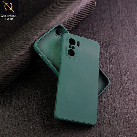 Xiaomi Redmi K40 Pro Cover - Dark Green - ONation Bold Series - HQ Liquid Silicone Elegant Colors Camera Protection Soft Case ( Fast Delivery )