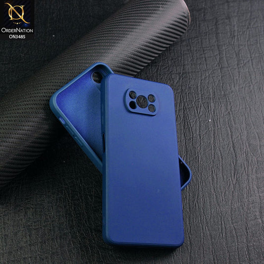 Xiaomi Poco X3 Pro Cover - Blue - ONation Silica Gel Series - HQ Liquid Silicone Elegant Colors Camera Protection Soft Case