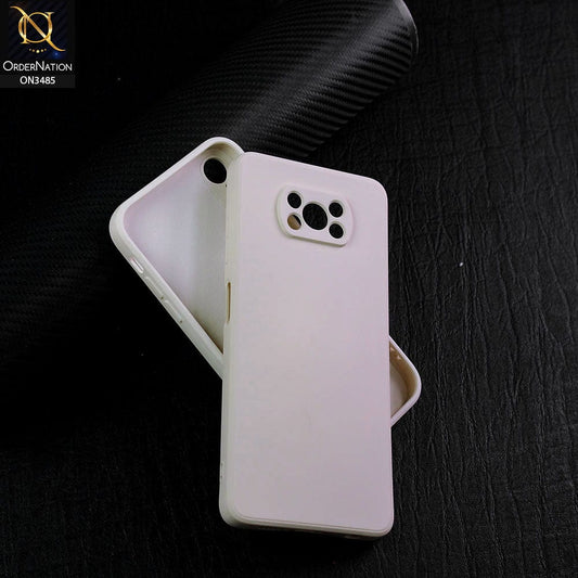 Xiaomi Poco X3 Pro Cover - Off-White (Not Pure White) - ONation Silica Gel Series - HQ Liquid Silicone Elegant Colors Camera Protection Soft Case