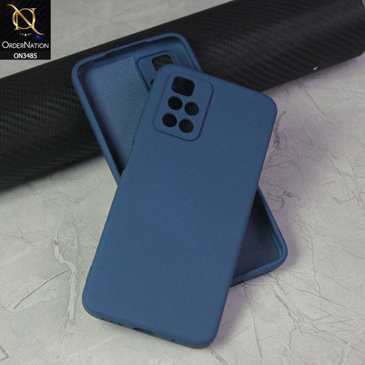Xiaomi Redmi 10 Prime Cover - Blue - ONation Silica Gel Series - HQ Liquid Silicone Elegant Colors Camera Protection Soft Case