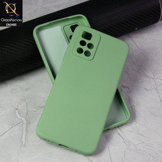 Xiaomi Redmi 10 Prime Cover - Light Green - ONation Silica Gel Series - HQ Liquid Silicone Elegant Colors Camera Protection Soft Case