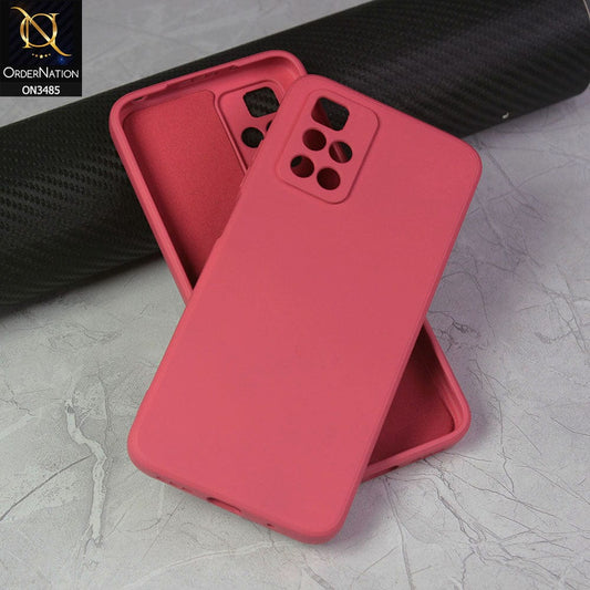 Xiaomi Redmi 10 Prime Cover - Red - ONation Silica Gel Series - HQ Liquid Silicone Elegant Colors Camera Protection Soft Case