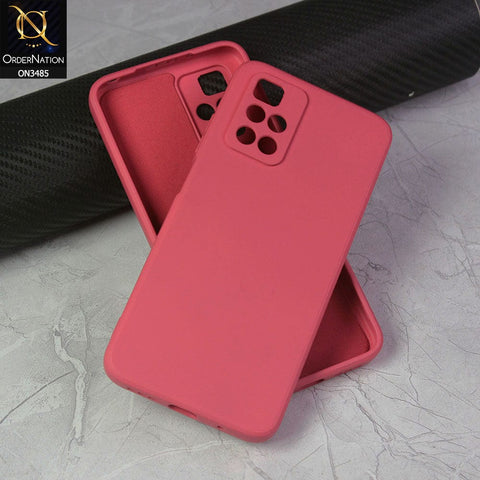 Xiaomi Redmi 10 Cover - Red - ONation Silica Gel Series - HQ Liquid Silicone Elegant Colors Camera Protection Soft Case