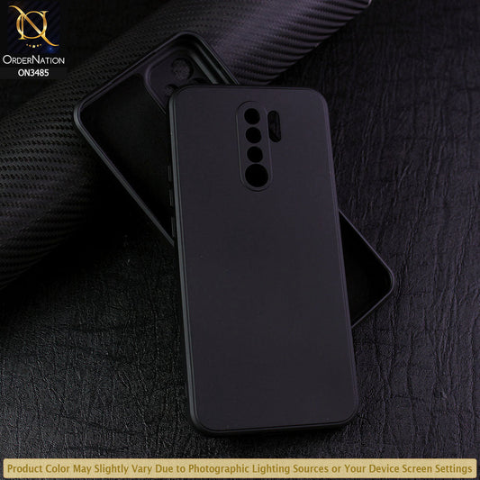 Xiaomi Redmi 9 Cover - Black - ONation Silica Gel Series - HQ Liquid Silicone Elegant Colors Camera Protection Soft Case