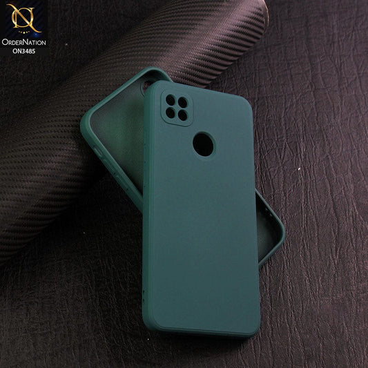 Xiaomi Redmi 9C Cover - Dark Green - ONation Silica Gel Series - HQ Liquid Silicone Elegant Colors Camera Protection Soft Case