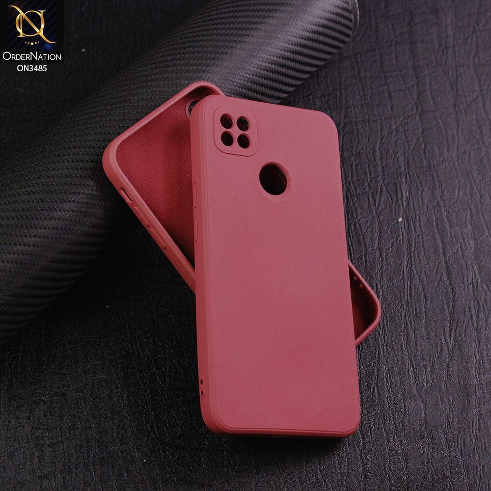 Xiaomi Redmi 10A Cover - Red - ONation Silica Gel Series - HQ Liquid Silicone Elegant Colors Camera Protection Soft Case