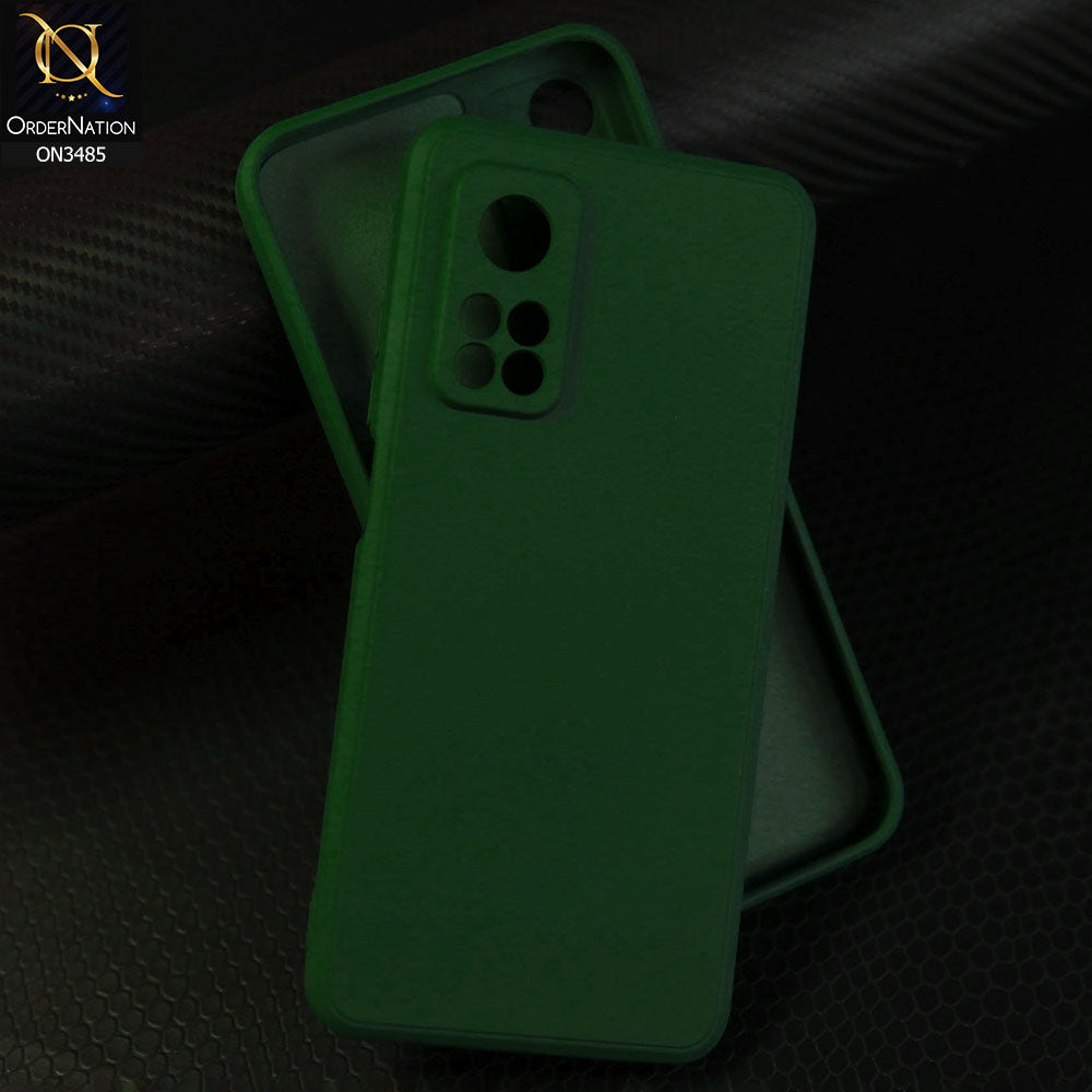 Xiaomi Redmi K30S Cover - Dark Green  - ONation Silica Gel Series - HQ Liquid Silicone Elegant Colors Camera Protection Soft Case