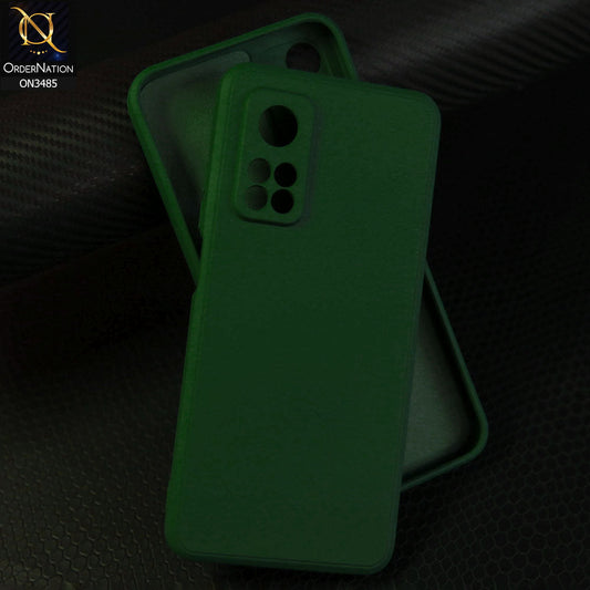 Xiaomi Redmi K30S Cover - Dark Green  - ONation Silica Gel Series - HQ Liquid Silicone Elegant Colors Camera Protection Soft Case