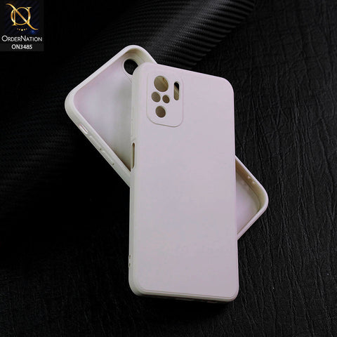 Xiaomi Redmi Note 10S Cover - Off-White (Not Pure White) - ONation Bold Series - HQ Liquid Silicone Elegant Colors Camera Protection Soft Case ( Fast Delivery )