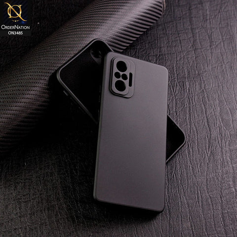 Xiaomi Redmi Note 10 Pro Max Cover - Black - ONation Silica Gel Series - HQ Liquid Silicone Elegant Colors Camera Protection Soft Case