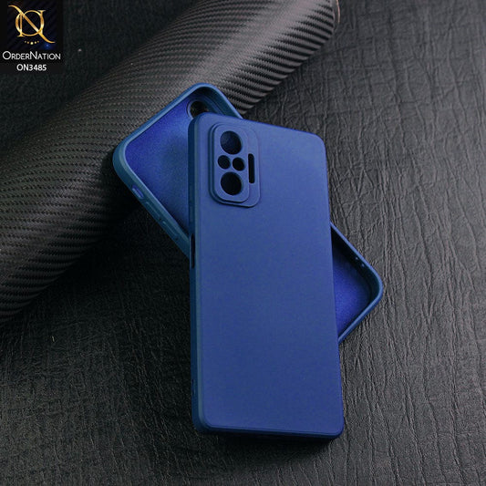 Xiaomi Redmi Note 10 Pro 4G Cover - Blue - ONation Silica Gel Series - HQ Liquid Silicone Elegant Colors Camera Protection Soft Case