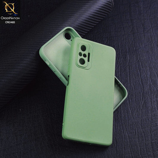 Xiaomi Redmi Note 10 Pro 4G Cover - Light Green - ONation Silica Gel Series - HQ Liquid Silicone Elegant Colors Camera Protection Soft Case