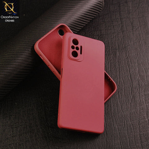 Xiaomi Redmi Note 10 Pro Max Cover - Red - ONation Bold Series - HQ Liquid Silicone Elegant Colors Camera Protection Soft Case ( Fast Delivery )