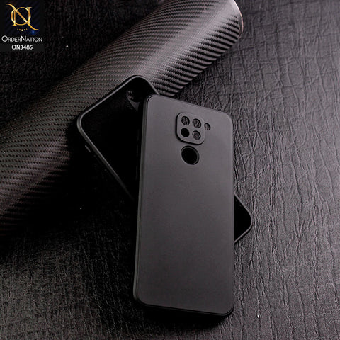 Xiaomi Redmi Note 9 Cover - Black  - ONation Silica Gel Series - HQ Liquid Silicone Elegant Colors Camera Protection Soft Case