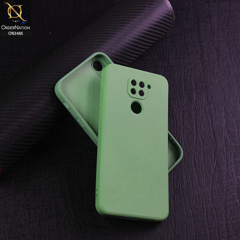 Xiaomi Redmi 10X 4G Cover - Light Green - ONation Silica Gel Series - HQ Liquid Silicone Elegant Colors Camera Protection Soft Case