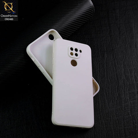 Xiaomi Redmi Note 9 Cover - Off-White (Not Pure White) - ONation Bold Series - HQ Liquid Silicone Elegant Colors Camera Protection Soft Case ( Fast Delivery )