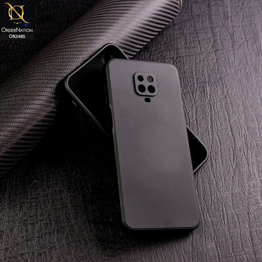 Xiaomi Redmi Note 9 Pro Cover - Black - ONation Silica Gel Series - HQ Liquid Silicone Elegant Colors Camera Protection Soft Case