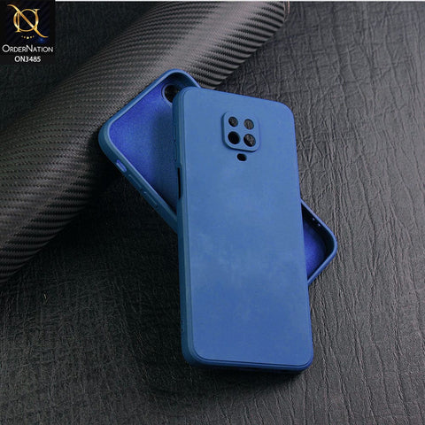Xiaomi Redmi Note 9 Pro Cover - Blue - ONation Silica Gel Series - HQ Liquid Silicone Elegant Colors Camera Protection Soft Case