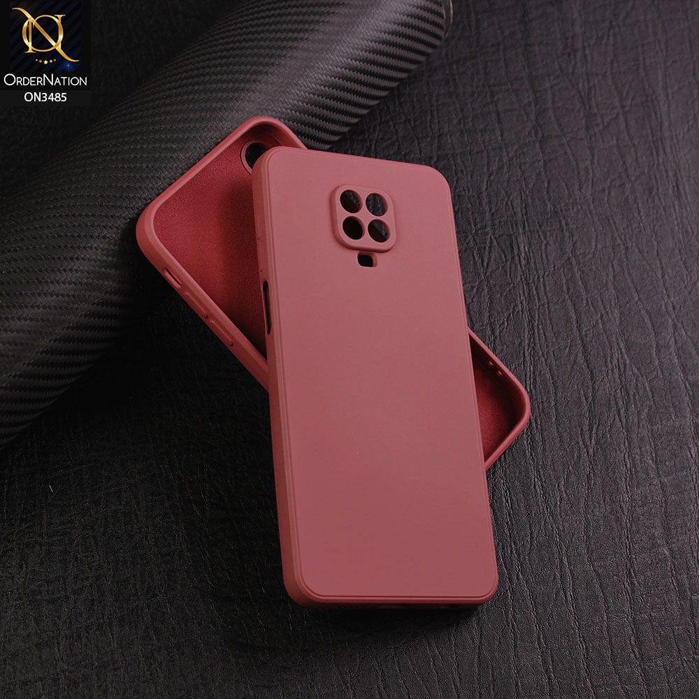 Xiaomi Redmi Note 9 Pro Cover - Red - ONation Silica Gel Series - HQ Liquid Silicone Elegant Colors Camera Protection Soft Case