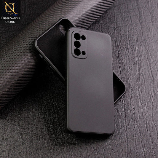 Oppo Find X3 Lite Cover - Black - ONation Silica Gel Series - HQ Liquid Silicone Elegant Colors Camera Protection Soft Case