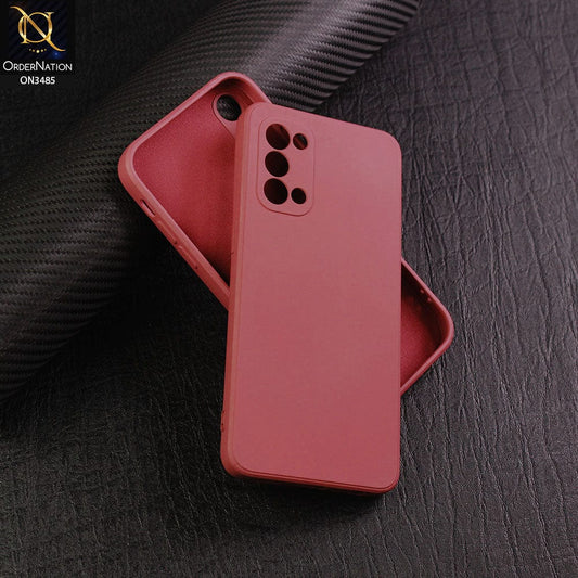 Oppo Find X3 Lite Cover - Red - ONation Silica Gel Series - HQ Liquid Silicone Elegant Colors Camera Protection Soft Case