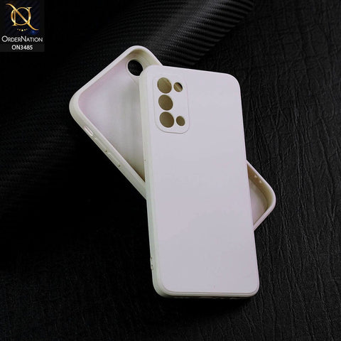 Oppo Reno 5 4G Cover - Off-White (Not Pure White) - ONation Silica Gel Series - HQ Liquid Silicone Elegant Colors Camera Protection Soft Case