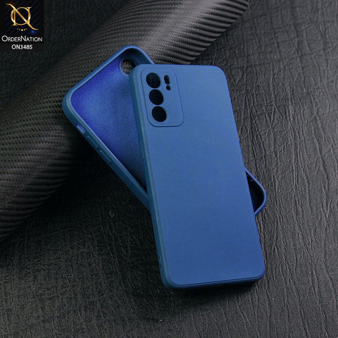 Oppo Reno 6 5G Cover - Blue - ONation Silica Gel Series - HQ Liquid Silicone Elegant Colors Camera Protection Soft Case