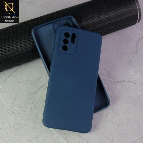 Oppo Reno 6 Cover - Blue - ONation Silica Gel Series - HQ Liquid Silicone Elegant Colors Camera Protection Soft Case