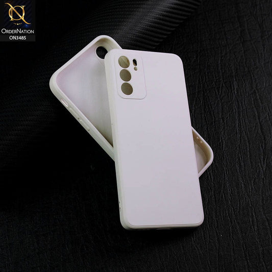 Oppo Reno 6 5G Cover - Off-White (Not Pure White) - ONation Silica Gel Series - HQ Liquid Silicone Elegant Colors Camera Protection Soft Case