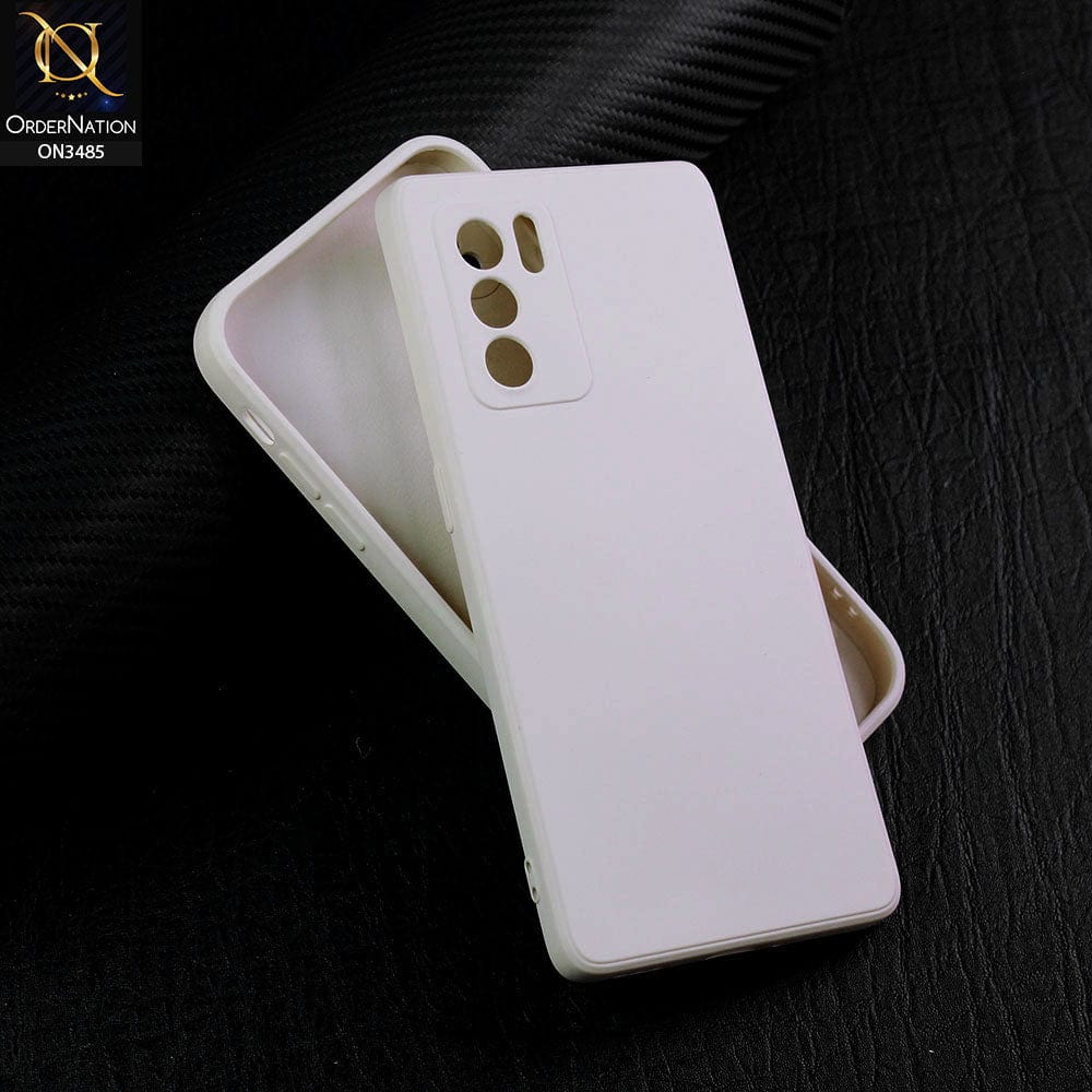 Oppo Reno 6 Pro 5G Cover - Off-White (Not Pure White) - ONation Silica Gel Series - HQ Liquid Silicone Elegant Colors Camera Protection Soft Case