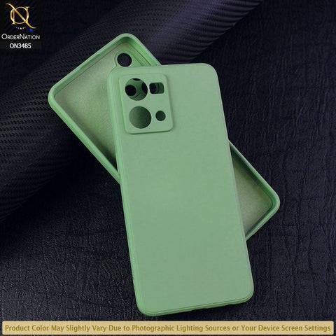 Oppo F21 Pro 4G Cover - Light Green - ONation Bold Series - HQ Liquid Silicone Elegant Colors Camera Protection Soft Case ( Fast Delivery )